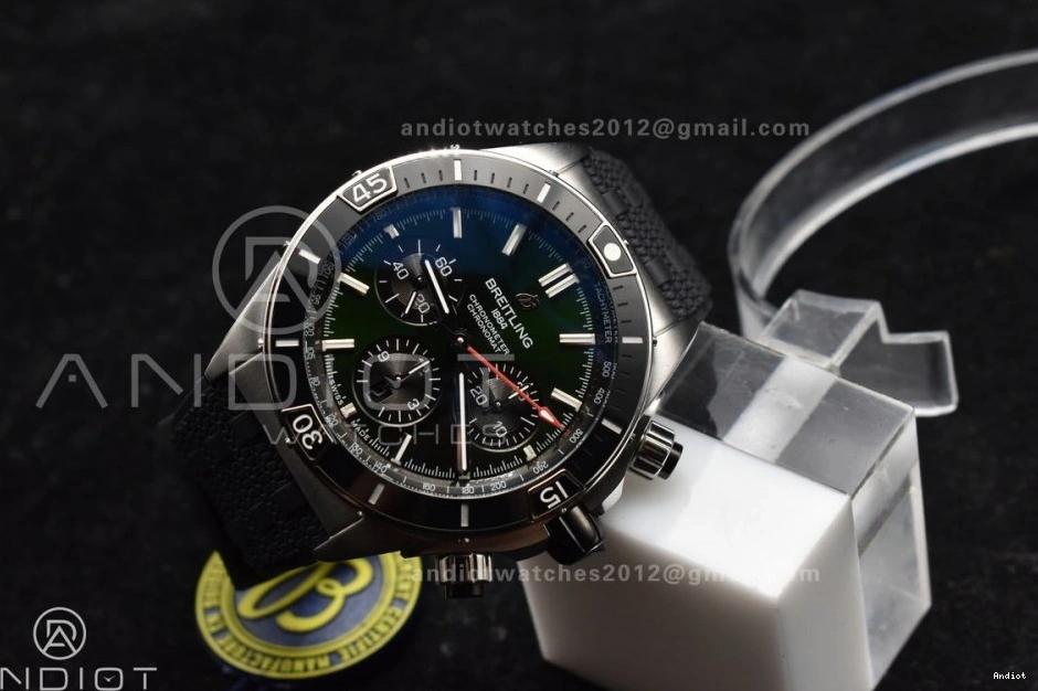 Robber Edition Green Chronomat BLSF On A7750 44mm Bracelet Best SS 1:1 B01 Dial 0325